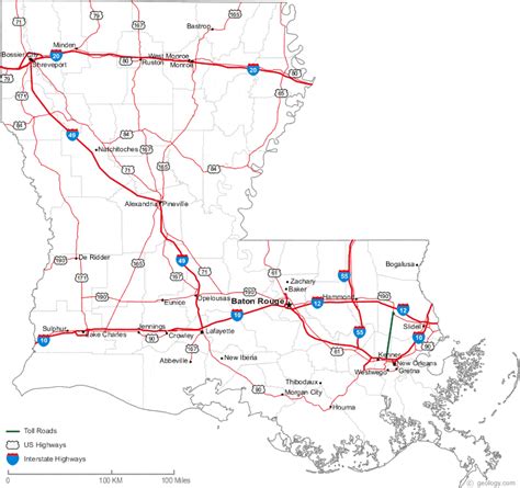 Map of Louisiana