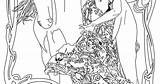 spanish Woman Dancing Coloring Page Flamenco Sevillanas  Mejikuhibiniu sketch template
