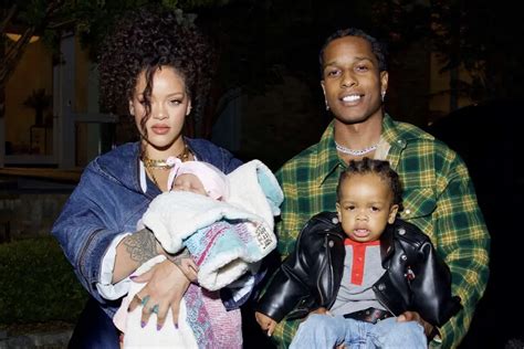 Rihanna and A$AP Rocky's family of four Photoshoot: Love Under an Umbrella