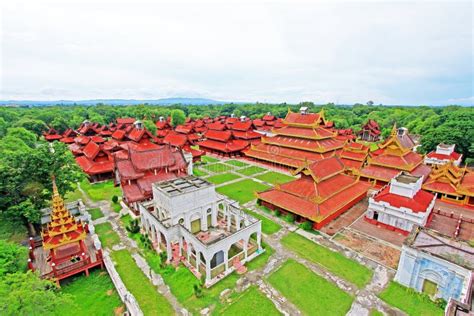 Mandalay Royal Palace Panorama, Mandalay, Myanmar Stock Image - Image of royal, mandalay: 95069557