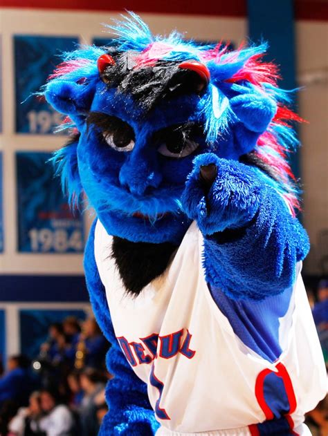 DIBS, DePaul Blue Demons mascot. | College Mascots: Big East Conference | Pinterest | Blue and ...