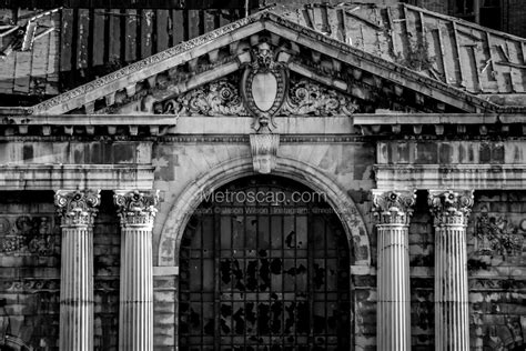 Detroit Pictures Black & White. Abandoned Detroit Train Station Black And White Wall Art ...