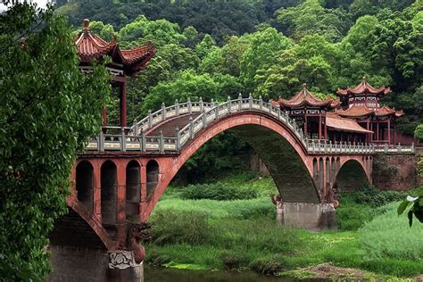 Haoshang Bridge near Leshan Giant Buddha, Sichuan province