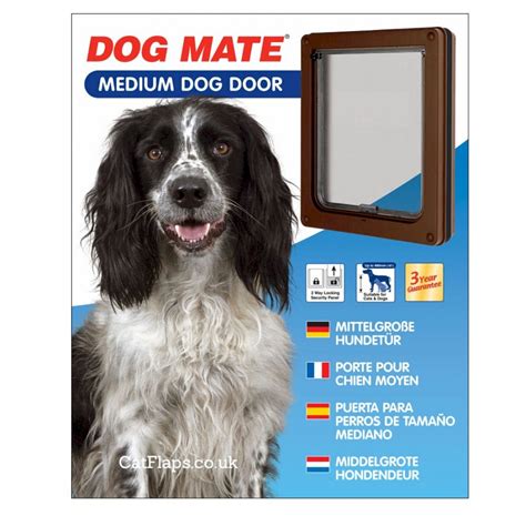 Dog Mate 215 Medium Dog Flap - Brown