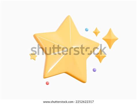 3d Gold Star Sparkle Emoji Cute Stock Illustration 2252622317 | Shutterstock