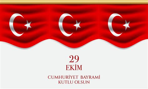 Republic Day Turkey Background. Vector Illustration 6186886 Vector Art ...