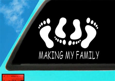 Funny Decal Funny Car Decal Making My Family Decal - Etsy