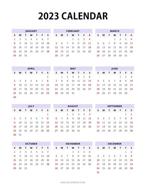 2023 calendar printable portrait blank calendar printable 2023 - printable yearly calendar 2023 ...