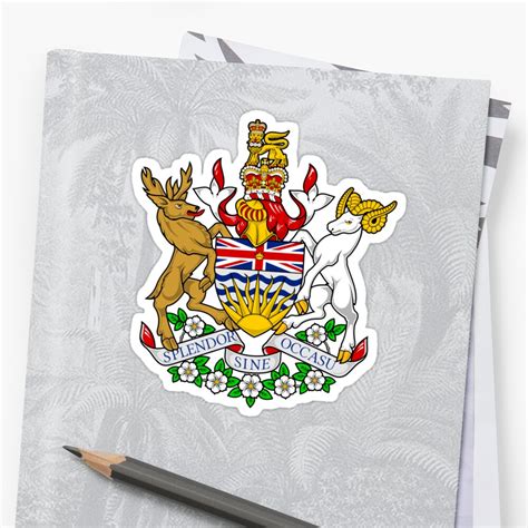 "British Columbia Coat of Arms" Sticker by Tonbbo | Redbubble