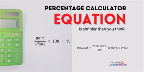 Percentage Calculator Equation is simpler than you think!