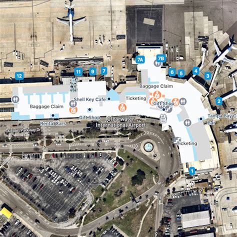 St Petersburg - Clearwater Airport Map | PIE Terminal Guide