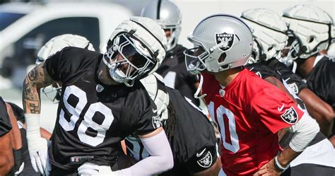 Raiders' Jimmy Garoppolo, Maxx Crosby Got 'Chippy' at Practice; Crosby ...