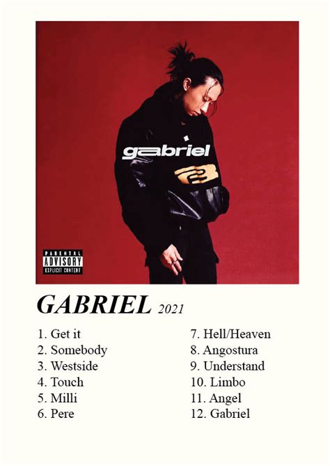 Keshi Gabriel Digital Album Poster Print Minamilist Polaroid Style ...