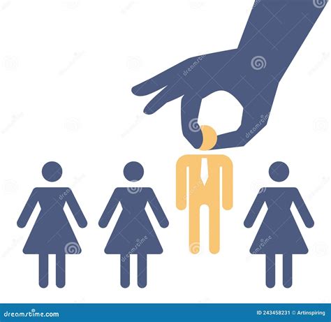 Gender Inequality Concept. Bias And Sexism In Workplace Or Social ...