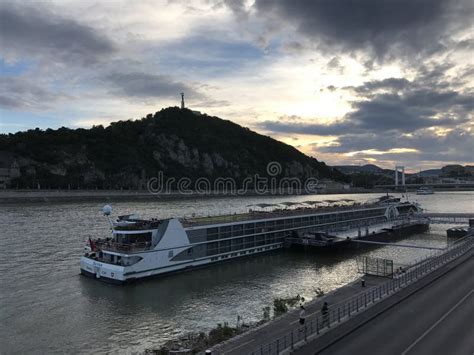 Cruise Ship on the Danube River Editorial Stock Image - Image of ...