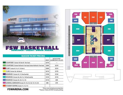 Suncoast Arena Seating Chart - Arena Seating Chart