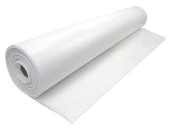 20 x 100 ft. x 4 mil Roll of Heavy Duty White Plastic Sheet