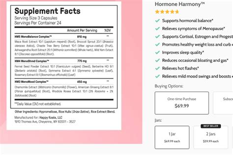 Ultimate Guide to Happy Mammoth Hormone Harmony Ingredients ...