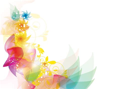 Colorful Floral powerpoint template is a great abstract background ...