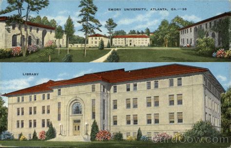 Emory University - Library Atlanta, GA Postcard