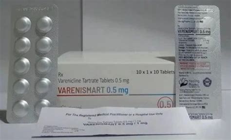 Varenicline Tartrate 0.5 mg at Rs 4990/box | Champix Tablets in Chandigarh | ID: 2850761055797