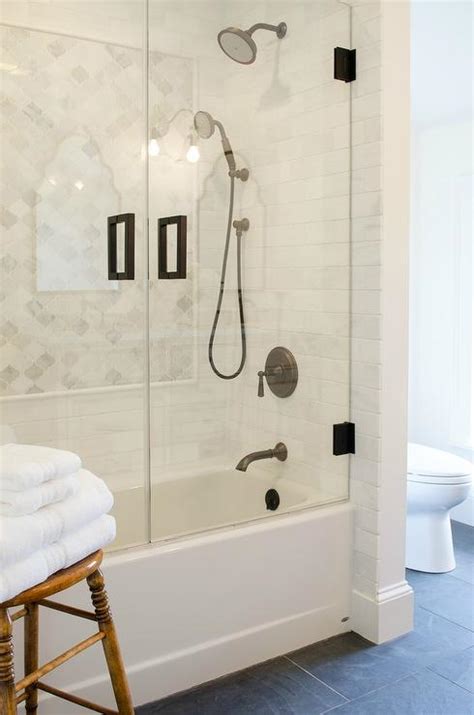 Black Slate Bathroom Floor - Transitional - Bathroom