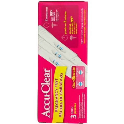 Accu-Clear Pregnancy Test, 3 Ct, 3/Count - Kroger