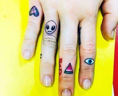 Miley Cyrus' hand tattoos are unique and interesting. - 23 Amazing Celebrity Tattoos... - PopBuzz