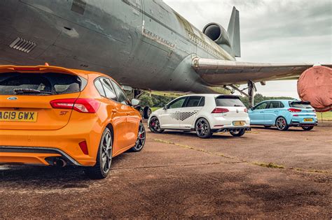 Ford Focus ST vs VW Golf GTI TCR vs Hyundai i30N triple test review | CAR Magazine