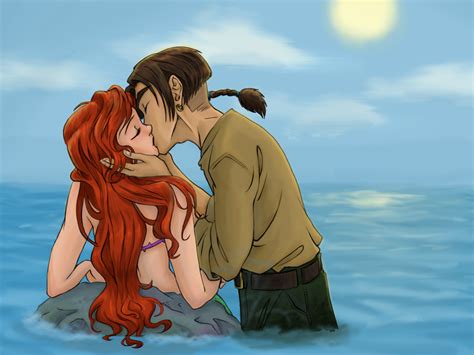 Ariel and Jim kiss in the Sea - Jim & Ariel foto (26238182) - fanpop