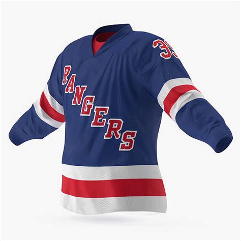 Hockey Jersey NY Rangers 3D model | CGTrader