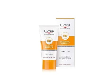 Eucerin Sun Creme Sensitive Protect, SPF 50+, 50 mL Ingredients and Reviews