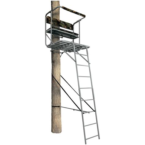 Hunter's View® 12' Buddy Stand XL 2 - man Ladder Stand - 173509, Ladder Tree Stands at Sportsman ...