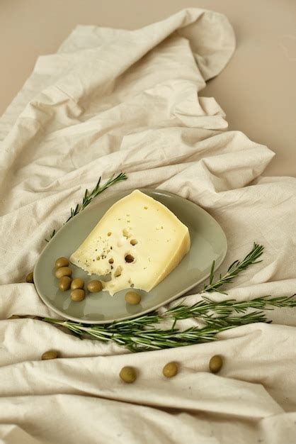 Premium Photo | Subject photos of cheeses in a section where the texture of the cheese is visible