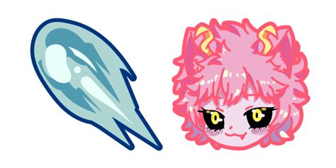 Kawaii My Hero Academia Mina Pinky Ashido cursor – Custom Cursor