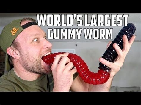 WORLD'S LARGEST GUMMY WORM! | Gummy worms, Gummies, World