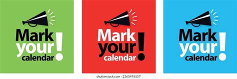 2,677 Mark Your Calendar Images, Stock Photos, and Vectors | Shutterstock