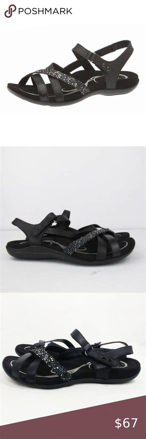 Abeo Women's Laguna Sandals Black Size US 9N | Black sandals, Strappy sandals, Black rhinestone