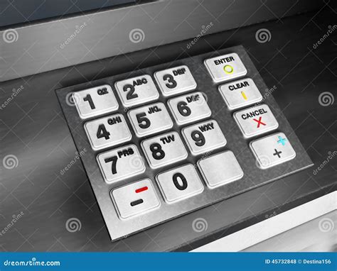 ATM keypad stock illustration. Illustration of activity - 45732848