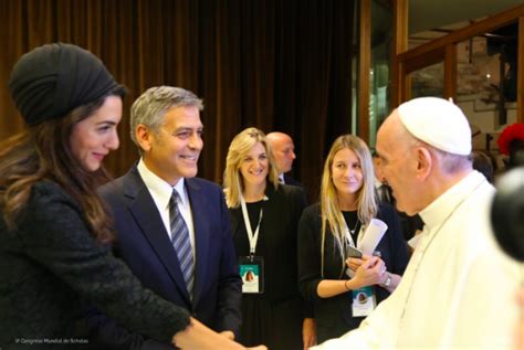 Haute 100: George Clooney, Richard Gere and Salma Hayek Honored by Pope Francis