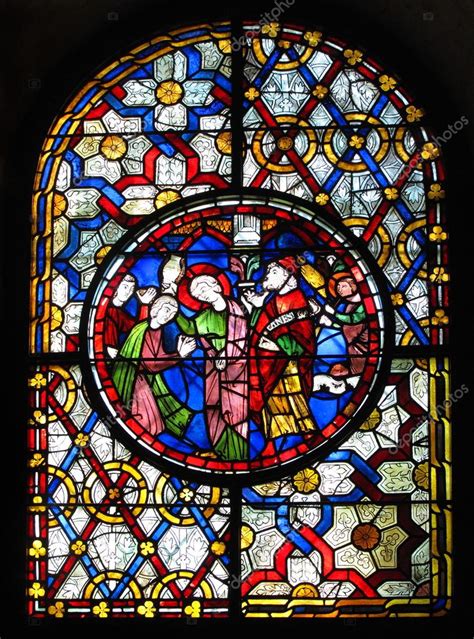 Stained Glass Window Canterbury Cathedral Stock Photo by ©lenschanger 95793062