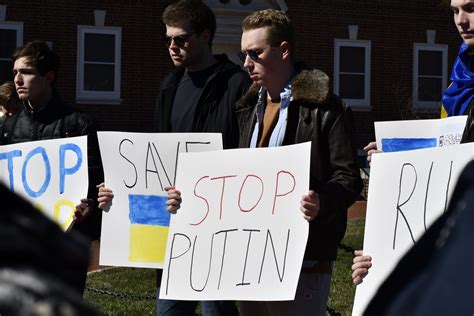 University community rallies on the Green in support of Ukraine | The Review