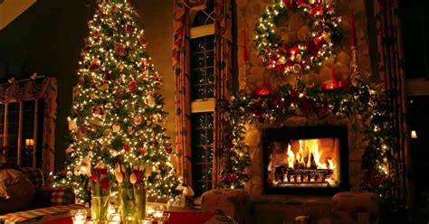 Enjoy 2 hours of classic Christmas music with a fireplace and beautiful ...