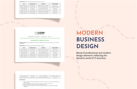 Email Marketing Campaign Schedule Template in Word, PDF, Google Docs ...