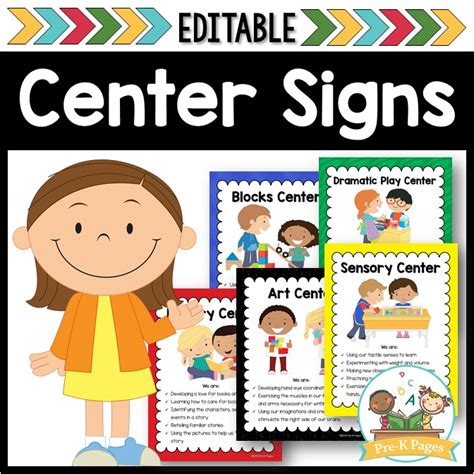 Free Printable Center Signs