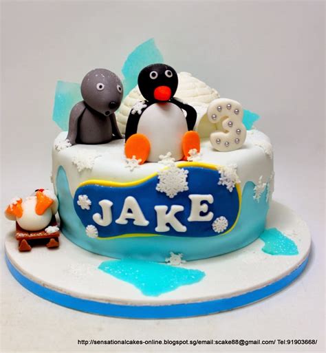 The Sensational Cakes: PINGU PENGUIN CAKE SINGAPORE / PLAYING PENGUINS ...