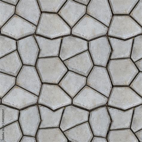 Seamless texture of stones. Garden path handmade. Stock Photo | Adobe Stock