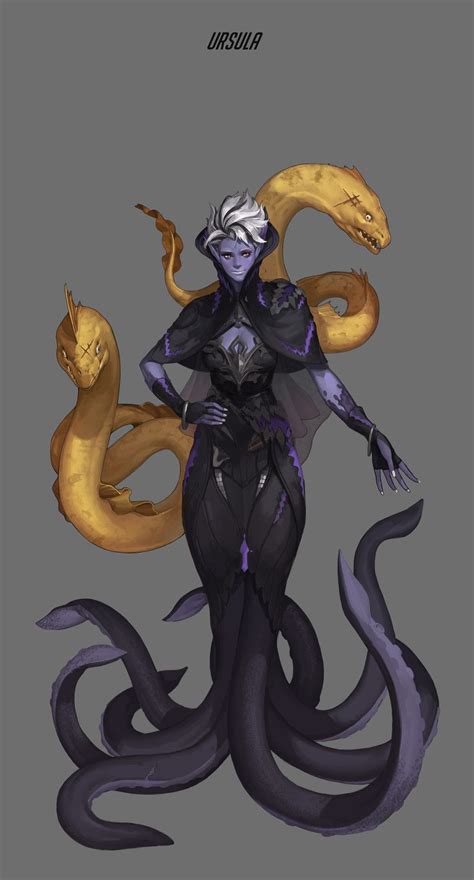 ArtStation - Ursula(Throne of Ocean), Myoungjin Shin | Disney concept art, Concept art ...