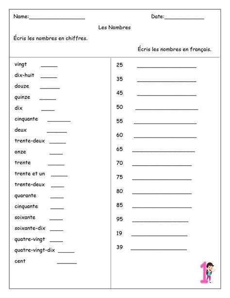 French Numbers (Les Nombres) Worksheets | Made By Teachers | French numbers, French worksheets ...