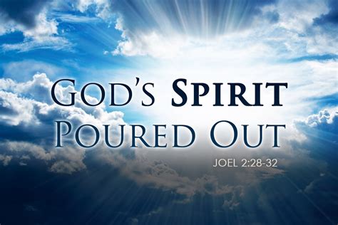 Joel 2:28-32 God’s Spirit Poured Out | Thrive Through Christ Ministries